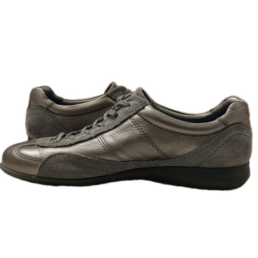ecco Life Sneaker Buffed Silver/Titanium Life Tie Shoe Women's EU 36 US 6 - Picture 7 of 16